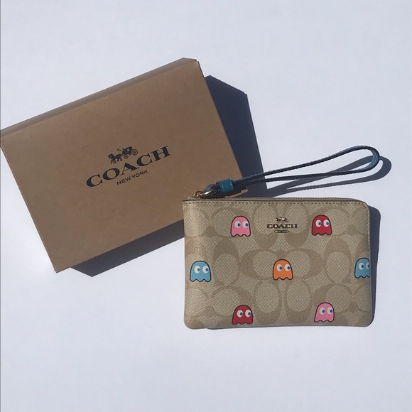 Coach Handbags - Coach x Pac-Man Ghost Wristlet Wallet